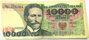 1988 10000 zł złotych Wyspiański, seria BY