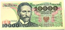 1988 10000 zł złotych Wyspiański, seria CP