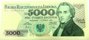 1982 5000 zł złotych Chopin seria DL