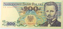 1988 200 zł złotych Dąbrowski seria EB