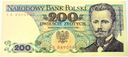 1988 200 zł złotych Dąbrowski seria EB