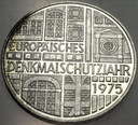 Niemcy 5 Marek 1975 Europejski R. Ochrony Zabytków SREBRO