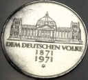 Niemcy 5 Marek Mark 1971 Dem Deutschen Volke SREBRO