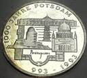 Niemcy 10 marek 1993 1000 jahre Potsdam Poczdam SREBRO (nr 2)