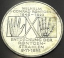 Niemcy 10 Marek 1995 Wilhelm Roentgen SREBRO