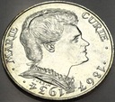 Francja 100 franków 1984 Maria Skłodowska Curie SREBRO