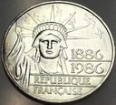 Francja 100 franków 1986 100 Rocznica Statua Wolności SREBRO