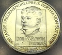 Niemcy 10 euro 2005 Bertha von Suttner SREBRO