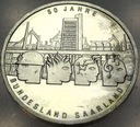 Niemcy 10 euro 2007 50 rocznica powrotu Saary do Niemiec SREBRO