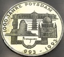 Niemcy 10 marek 1993 1000 lat miasta Poczdam SREBRO