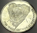 Niemcy 10 marek 1988 200. rocznica śmierci Arthura Schopenhauera SREBRO