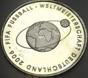 Niemcy 10 euro 2004 Mistrzostwa Świata w Piłce Nożnej Niemcy 2006 SREBRO