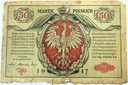 1917 50 Pięćdziesiąt Marek Polskich ser. A Jenerał