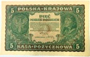 1919 5 Pięć Marek Polskich II Serja BX