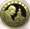 10 zł złotych 2005 Jan Paweł II platerowana złotem SREBRO