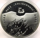 10 zł złotych 2005 NSZZ Solidarność 1980 2005 SREBRO