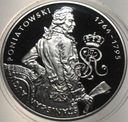 10 zł złotych 2005 Stanisław August Poniatowski PÓŁPOSTAĆ SREBRO