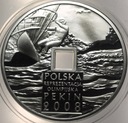 10 zł złotych 2008 Pekin Olimpiada Reprezentacja OTWÓR SREBRO