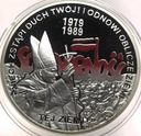 10 zł złotych 2009 Wybory 4 VI 1989 Solidarność Jan Paweł II SREBRO