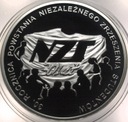10 zł złotych 2011 NZS Niezależne Zrzeszenie Studentów SREBRO