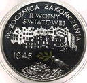 10 zł złotych 2005 60 rocznica zakończenia II Wojny Światowej SREBRO
