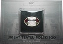 10 zł złotych 2013 100 lat Teatru Polskiego w Warszawie SREBRO