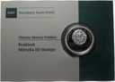 10 zł złotych 2014 brakteat Mieszka III Starego SREBRO