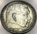 Niemcy 2 marki Reichsmark 1937 Hindenburg SREBRO