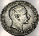 Niemcy 3 marki 1911 Prusy Wilhelm II SREBRO