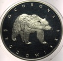 100 zł złotych 1983 Niedźwiedź Ochrona Środowiska RZADKA SREBRO