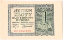 1941 1 zł Jeden Złoty, seria BE