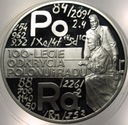 20 zł złotych 1998 Skłodowska Polon i Rad SREBRO