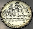 2 zł złote 1936 Żaglowiec Żaglówka Statek SREBRO