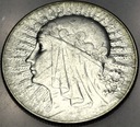 5 zł złotych 1933 Głowa Kobiety Polonia Babka SREBRO