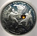 10 zł złotych 2002 Korea Japonia Mistrzostwa w Piłce Nożnej BURSZTYN SREBRO