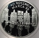 10 zł złotych 2008 MARZEC 1968 40 rocznica marca '68 SREBRO