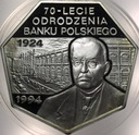 300000 zł złotych 1994 70-lecie odrodzenia Banku Polskiego SREBRO