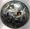 10 zł złotych 2002 Korea Japonia Mistrzostwa w Piłce Nożnej BURSZTYN SREBRO