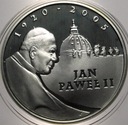 10 zł złotych 2005 Jan Paweł II 1920 2005 SREBRO