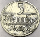 WMG Wolne Miasto Gdańsk 5 Fenigów 1923