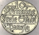 WMG Wolne Miasto Gdańsk 10 Fenigów 1923