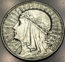 10 zł złotych 1932 Głowa Kobiety Polonia Babka SREBRO