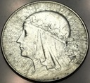 10 zł złotych 1933 Głowa Kobiety Polonia Babka SREBRO