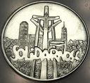 100000 zł złotych 1990 Solidarność TYP A uncja 1 oz SREBRO