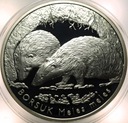 20 zł złotych 2011 Borsuk Zwierzęta Świata SREBRO