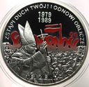 10 zł złotych 2009 Wybory 4 VI 1989 Solidarność Jan Paweł II SREBRO