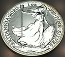 Anglia 2 funty 2020 Britania 1 uncja 1 oz SREBRO
