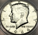 USA 1/2 Dolara 1964 Half Dollar Liberty JFK John F Kennedy SREBRO