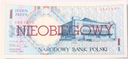 NIEOBIEGOWY 1 zł złoty 1990 GDYNIA