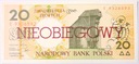 NIEOBIEGOWY 20 zł złotych 1990 GDAŃSK